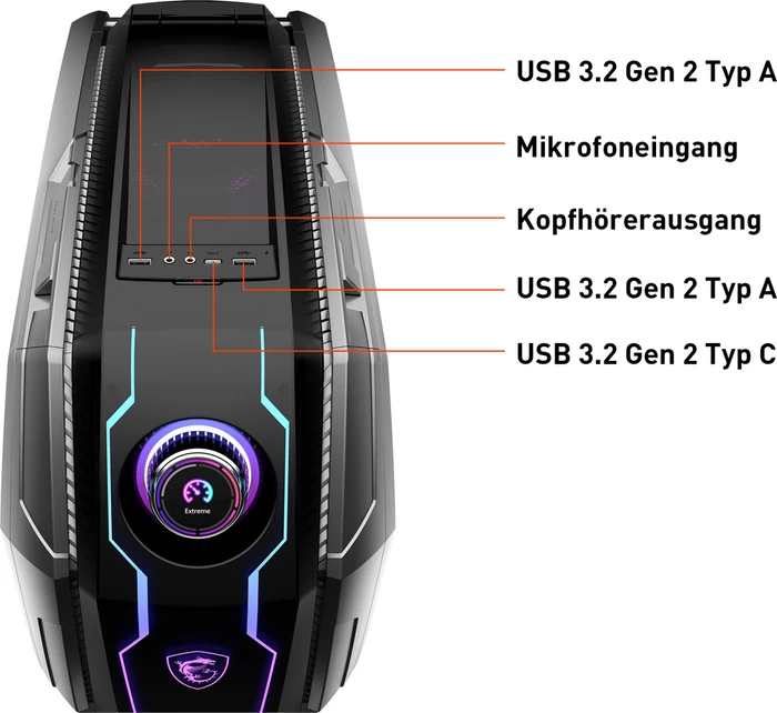 MSI MEG Aegis Ti5 13th 13NUF-263AT, Core i7-13700KF, 32GB RAM, 1TB SSD, GeForce RTX 4070 Ti