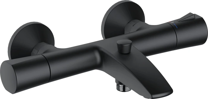 Kludi Zenta SL Thermostat Wannenfüll- und Brausearmatur mattschwarz