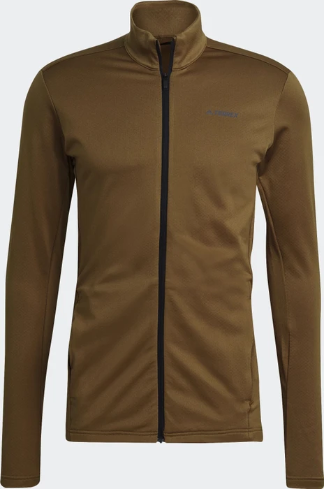 adidas Terrex Multi Primegreen Full-Zip Fleece Jacke brown malt (Herren)