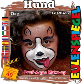 Eulenspiegel Hund Schmink-Palette