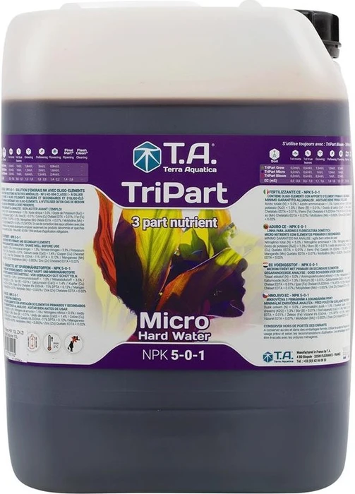 Terra Aquatica TriPart Micro Hard Water, 10l