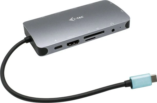 i-tec Metal Nano Dock, inkl. Netzteil, USB PD 100W, USB-C 3.0 [Stecker]