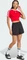 adidas 3-Streifen Baby T-Shirt kurzarm better scarlet/white (Damen) Vorschaubild