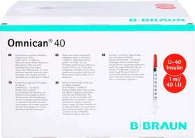 B.Braun Omnican 40 Insulin Einmalkanüle 1ml U-40, 100 Stück