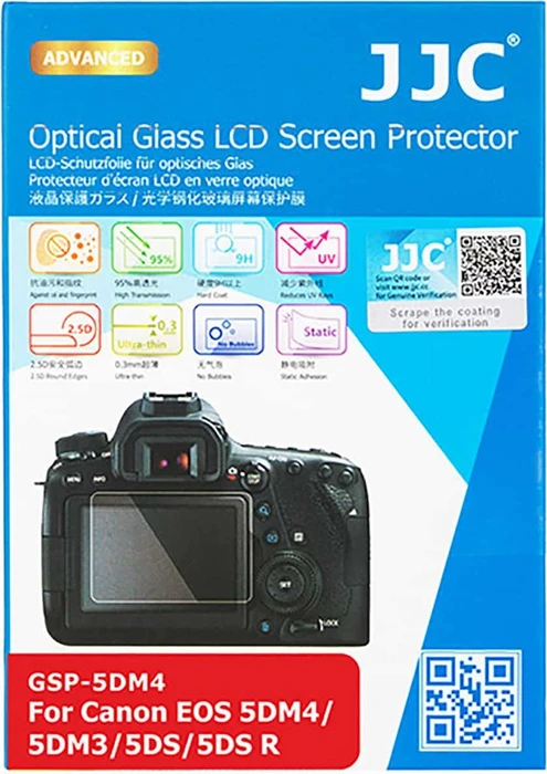 JJC Displayschutzglas für EOS 5D Mark IV/5DS R/5DS/5D Mark III