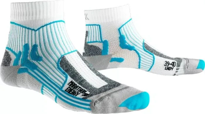 X-Bionic Marathon Energy Laufsocken weiß/türkis (Damen)