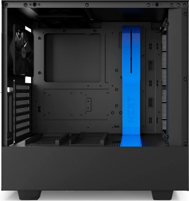 NZXT H500i schwarz/blau, Glasfenster