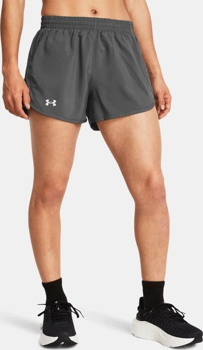 Under Armour Fly By 8cm Hose kurz castlerock/reflective (Damen)