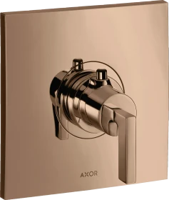 Hansgrohe Axor Citterio Thermostat HighFlow Unterputz mit Hebelgriff polished red gold