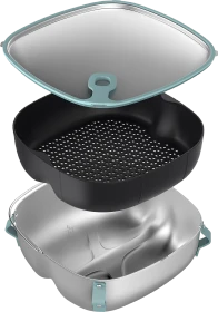 Philips HD9960/00 Airfryer 2in1 Set zum Dämpfen und Braten