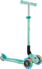 Globber Primo Foldable Lights Kickboard mint