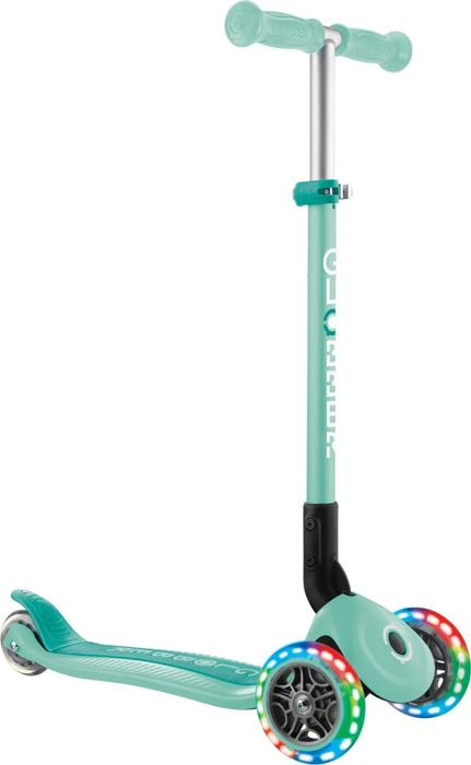 Globber Primo Foldable Lights Kickboard mint