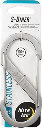 Nite Ize S-Biner Edelstahl Materialkarabiner 112x50mm silber