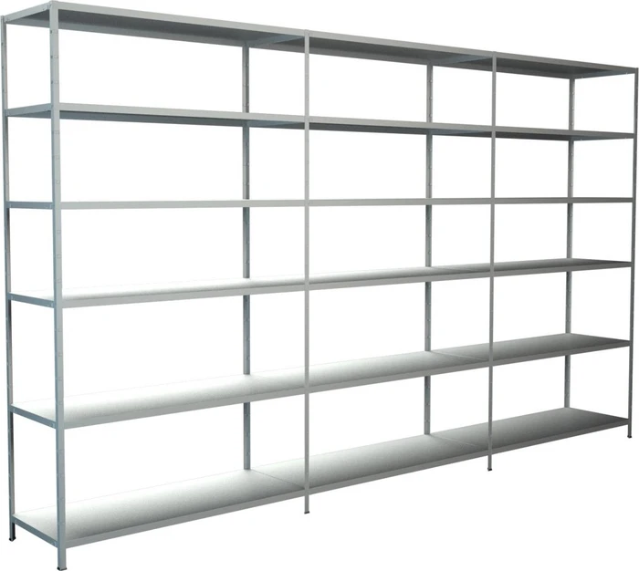 Schulte Lagertechnik PowerMAX Schwerlastregal 300x230x35cm weiß