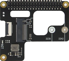 Geekworm X1000 PCIe auf M.2 Key-M NVMe Adapter-Board, M.2 M-Key 2230/2242 NVMe Slot für Raspberry Pi 5
