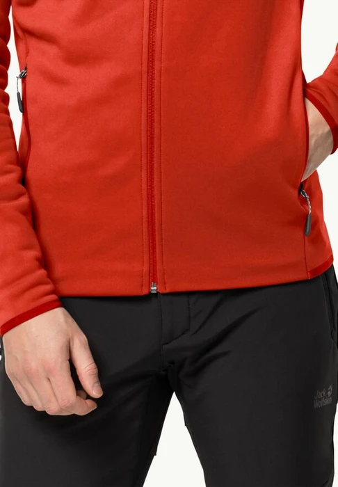 Jack Wolfskin Baiselberg Hoody FZ Jacke strong red (Herren)