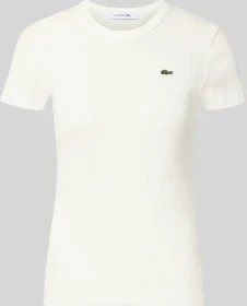 Lacoste Slim Fit T-Shirt kurzarm weiß (Damen)