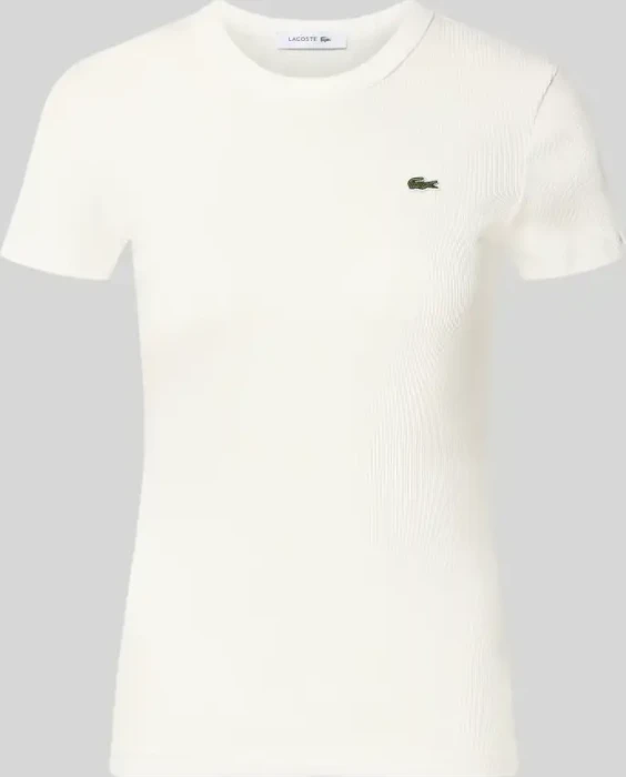 Lacoste Slim Fit T-Shirt kurzarm weiß (Damen)