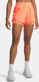 Under Armour Fly By 2-in-1 Laufhose kurz electric tangerine/reflective (Damen)