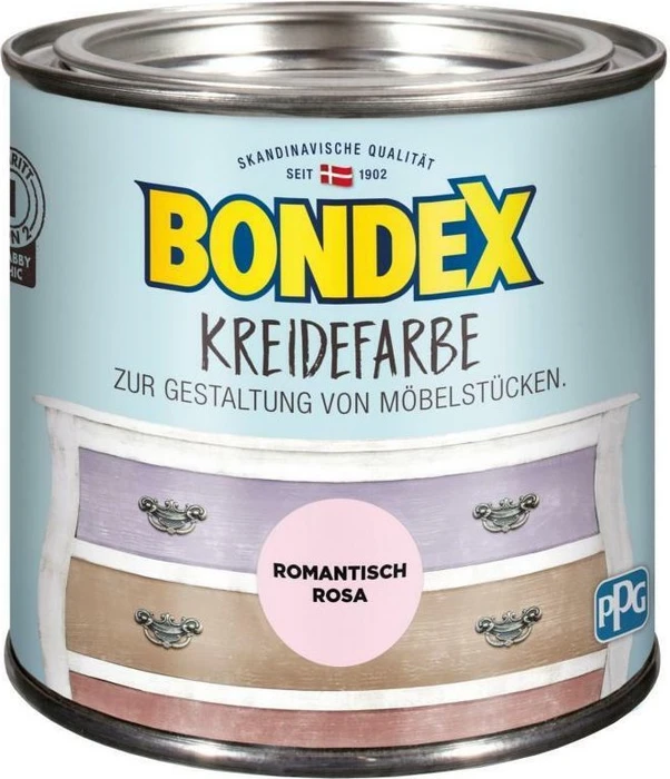 Bondex Kreidefarbe innen romantisch rosa, 500ml