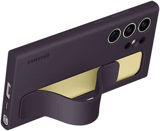 Samsung Silicone Grip Case für Galaxy S24 Ultra dark violet