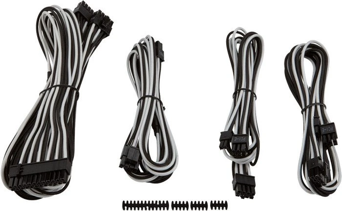 Corsair PSU Cable Kit Type 4 - Starter Package - Gen3, weiß/schwarz