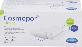 Hartmann Cosmopor silicone Wundverband steril, 5 x 7.2cm, 50 Stück