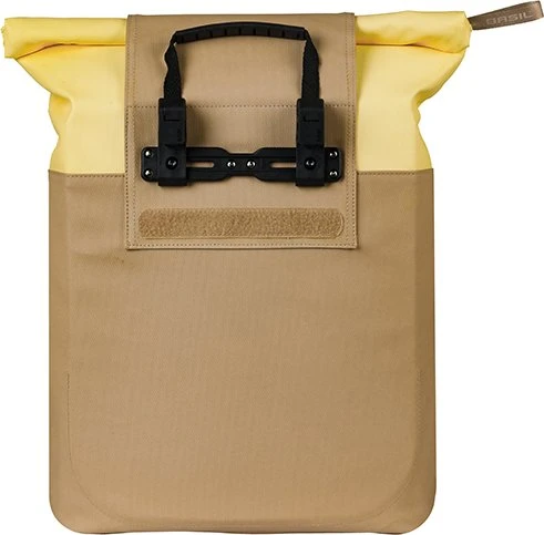 Basil Vive Shopper MIK Hooks Gepäcktasche sand/yellow