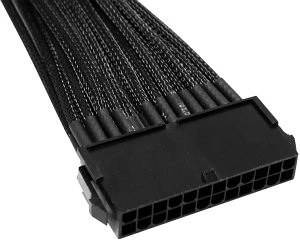 NZXT 24-Pin ATX Verlängerung 25cm, sleeved schwarz