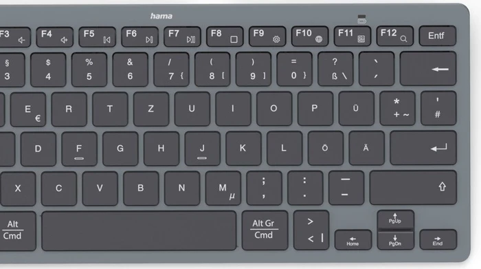 Hama KEY4ALL X510 Bluetooth-Tastatur schwarz, Bluetooth, DE