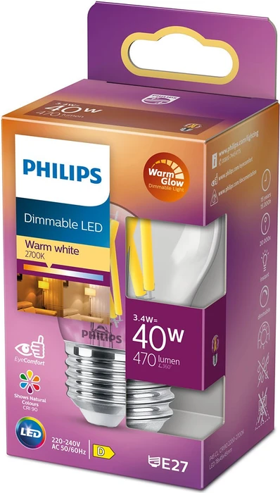 Philips Classic LED E27 3.4-40W/WW