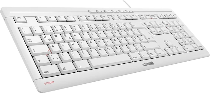 Cherry Stream Keyboard 2019, weiß/grau, USB, DE