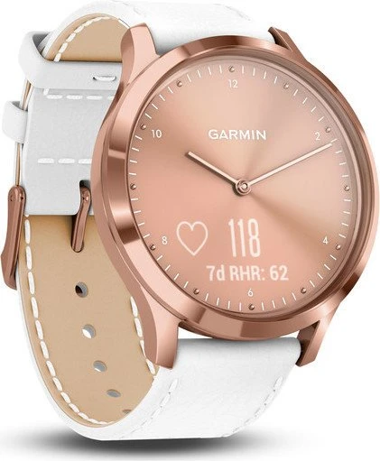 Garmin vivomove HR Premium Aktivitäts-Tracker rosegold/weiß