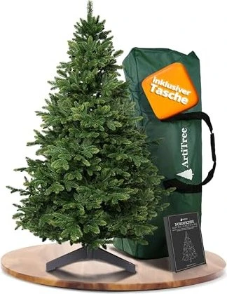 ArtiTree Künstlicher Weihnachtsbaum Nordmanntanne 100% Spritzguss, 150cm