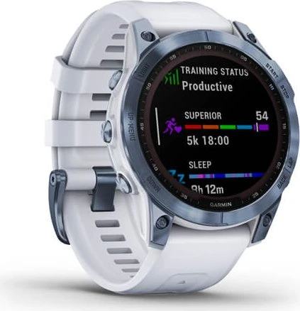 Garmin Fenix 7 Sapphire Solar blue dlc titan/whitestone