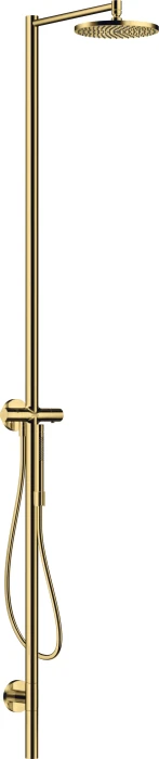 Hansgrohe Axor Starck Duschsäule mit Thermostat und Kopfbrause 240 1jet polished gold optic