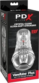 Pipedream PDX Elite ViewTube Plus See-Thru EZ Grip Stroker