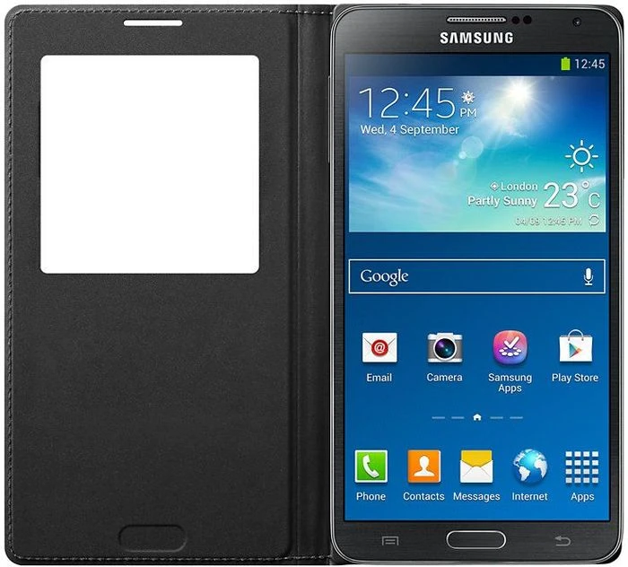Samsung S-View Cover für Galaxy Note 3 schwarz