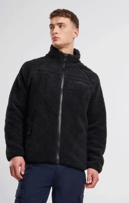 Brandit Teddyfleece Jacke schwarz (Herren) (5021-2) – Bild 3 von 4