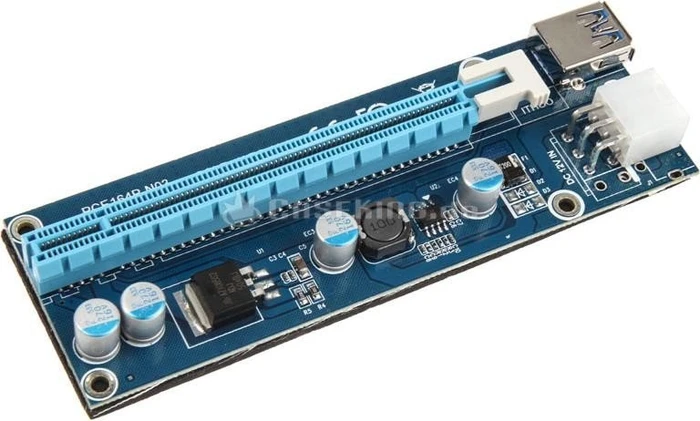 Kolink Riser Karte, gewinkelt, PCIe 2.0, 600mm