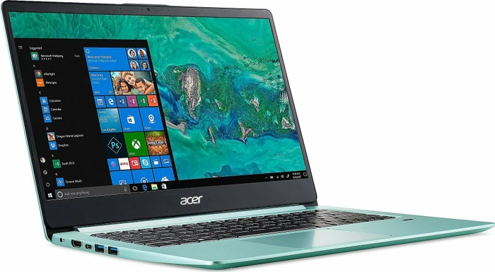 Acer Swift 1 SF114-32-P5KC, Aqua Green, Pentium Silver N5000, 4GB RAM, 128GB SSD, DE