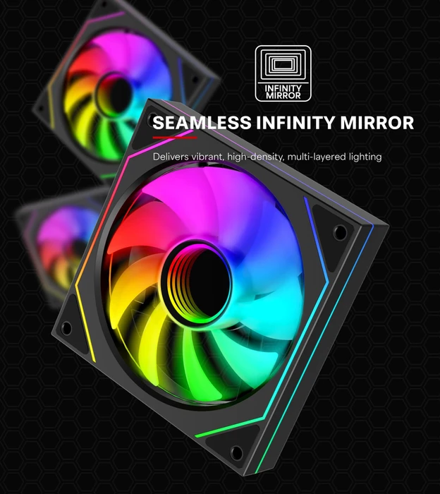 Xilence Gaming Series XF076 ARGB, schwarz, 120mm