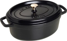 Zwilling Staub Cocotte Schmortopf oval 35.3x29cm 4.2l schwarz