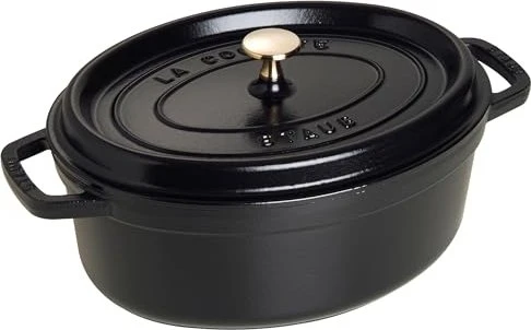 Zwilling Staub Cocotte Schmortopf oval 35.3x29cm 4.2l schwarz