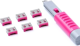 SmartKeeper USB-A Portblocker, Essential Basic, UL03, pink, 6er-Pack