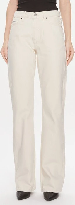 Calvin Klein Mid Rise Relaxed Bootcut Jeans ecru (Damen)