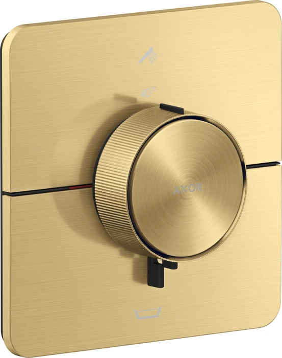 Hansgrohe Axor ShowerSelect ID softsquare Thermostat für 2 Verbraucher mit integrierter EN1717 Sicherungskombi brushed goldoptik