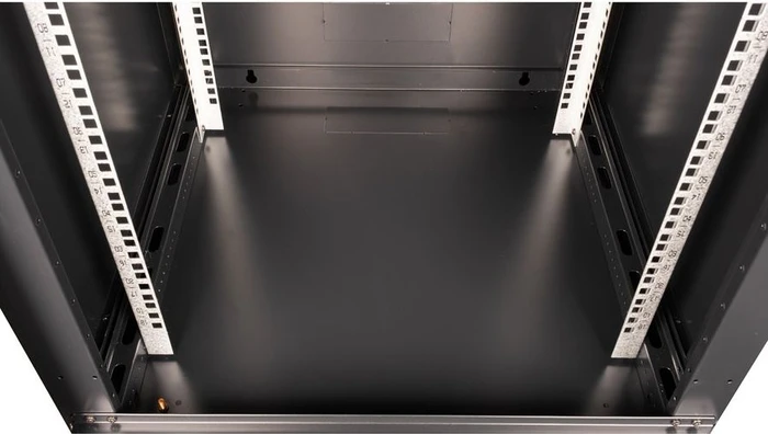 Roline / Secomp Value 19" Wandgehäuse 18HE, Flatpack, Sicherheitsglastür, IP20, RAL 9005, 600mm tief