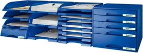 Leitz Plus Briefablage flach, A4, blau