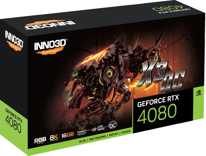 INNO3D GeForce RTX 4080 X3 OC, 16GB GDDR6X, HDMI, 3x DP